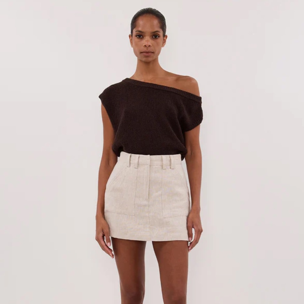 DISSH Eva Natural Linen Skort - Picture 2 of 7
